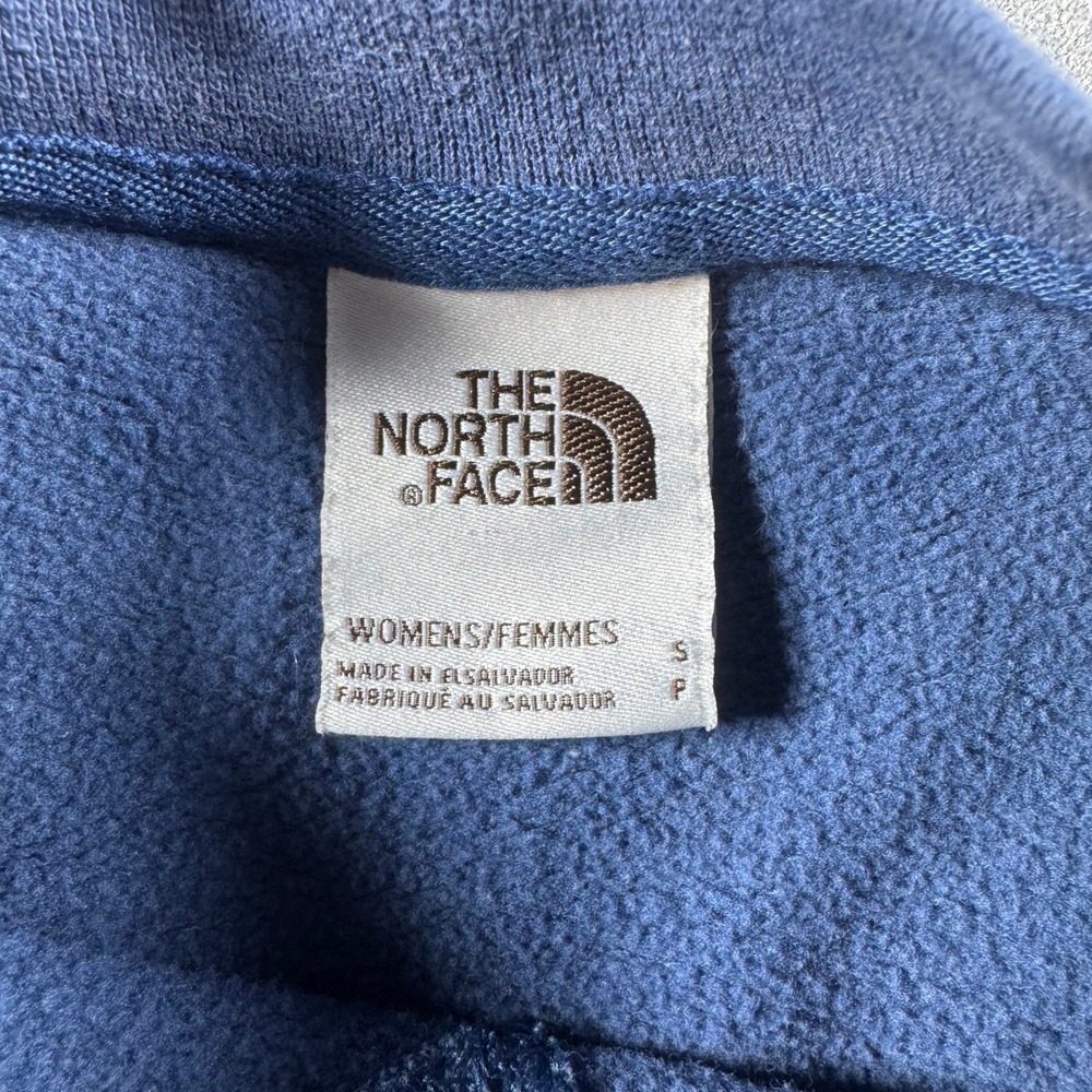 The North Face Womens Heritage Patch Crewneck Sweatshirt Blue Small NF0A52ZY - Picture 6 of 9